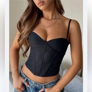 White fox boutique corset / bustier